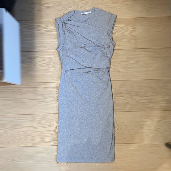 T By Alexander Wang Tank Dress with Shoulder Twist and Keyhole, Like New - Picture 4 of 5